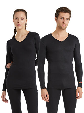 Unisex Termal Tişört 2. Seviye 1257 - Siyah