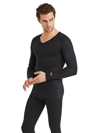 Unisex Termal Tişört 2. Seviye 1257 - Siyah