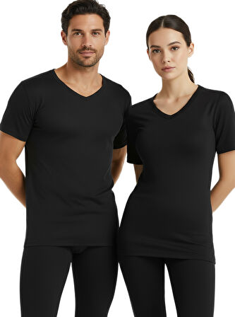 Unisex Termal Tişört 2. Seviye 1263 - Siyah