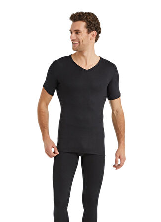 Unisex Termal Tişört 2. Seviye 1263 - Siyah