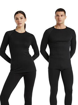 Unisex Termal Tişört 2. Seviye 9259 - Siyah