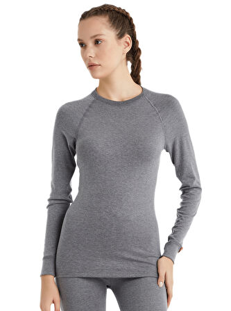 Unisex Termal Tişört 2. Seviye 9259 - Gri Melanj