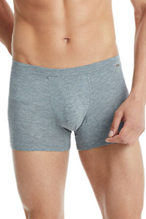 Erkek Modal Elastan Boxer Silver 9310 - Gri Melanj