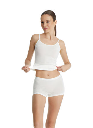 Blackspade Kadın Krem Boxer Essential 1301