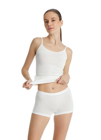 Blackspade Kadın Krem Boxer Essential 1301