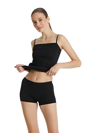 Blackspade Kadın Siyah Boxer Essential 1301