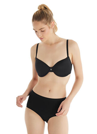 Blackspade Kadın Siyah Yüksek Bel Slip Külot 1307