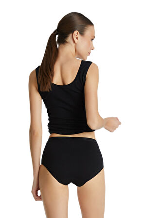 Kadın Slip Külot Dantelli Private 1316 - Siyah