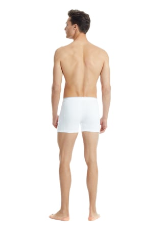 Erkek Pamuk Elastan Boxer Tender Cotton 9233 - Beyaz