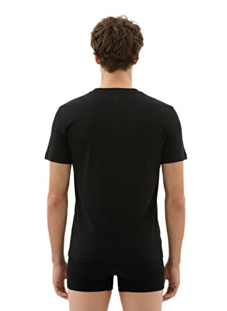 Blackspade Erkek Siyah V-Yaka Atlet Aura 9508