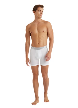 Erkek Modal Elastan Boxer Silver 9303 - Beyaz