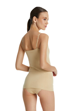 Kadın İnce Askılı Atlet Essential 1952 - Ten