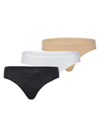 Blackspade Kadın Slip Külot 3'lü Paket Essential 1575
