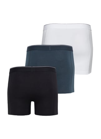 Erkek Boxer 3'lü Paket Tender Cotton 9673 - Beyaz Siyah Antrasit