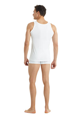 Blackspade Erkek Beyaz Atlet 2'li Paket 9678