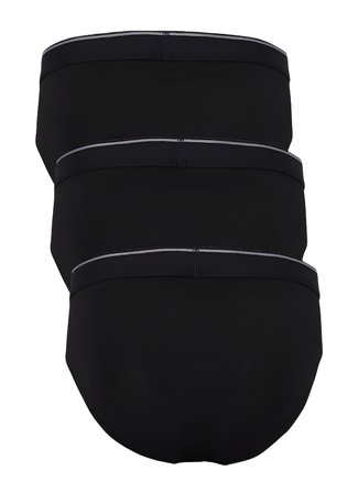 Erkek Slip 3'lü Paket Tender Cotton 9672 - Siyah