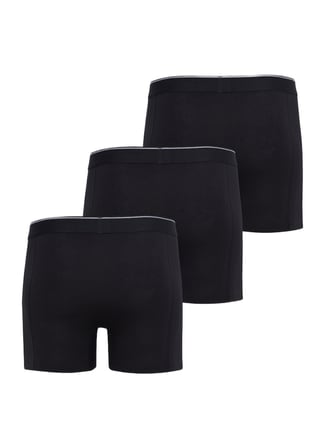 Erkek Boxer 3'lü Paket Tender Cotton 9673 - Siyah
