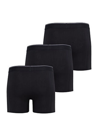 Blackspade Erkek Siyah Boxer Pamuklu 3'lü Paket 9673