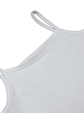 Blackspade Kız Çocuk Beyaz Atlet 2'li Paket 1296