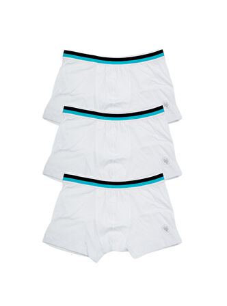 Erkek Çocuk Boxer 3'lü Paket 9395 - Beyaz