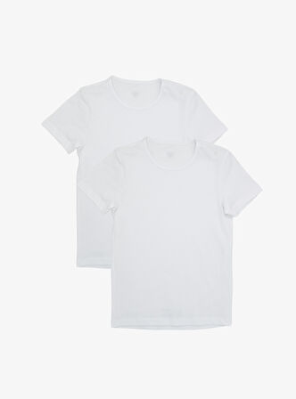 Erkek Çocuk Atlet 2'li Paket 9397 - Beyaz