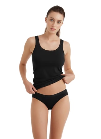 Kadın Slip Külot 3'lü Paket Essential 1575 - Siyah