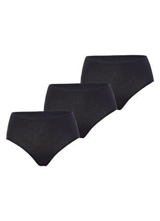 Kadın Külot 3'lü Paket Essential 1577 - Siyah