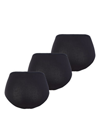 Kadın Külot 3'lü Paket Essential 1577 - Siyah