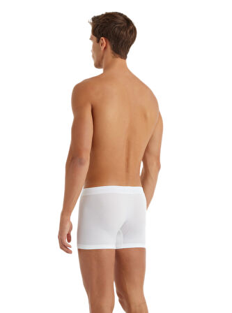Erkek Modal Elastan Boxer Silver 9310 - Beyaz