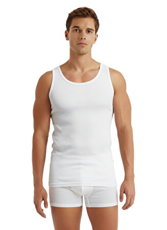 Blakspade Erkek Beyaz Spor Atlet 2'li Paket 9676