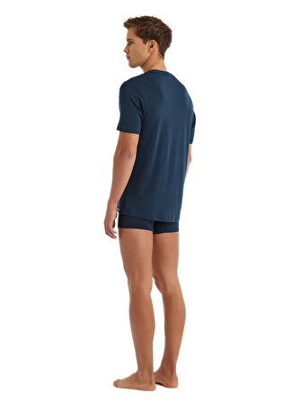 Blackspade Erkek Lacivert Modal Atlet Silver 9308