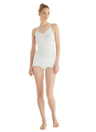 Kadın Askılı Silver Atlet 1627 - Beyaz