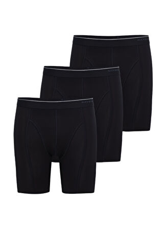Blackspade Erkek Siyah Boxer Pamuklu 3'lü Paket 9683
