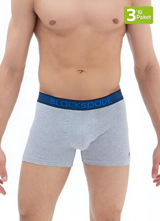 Blackspade Erkek Boxer 3'lü Paket Modern Basics 9473