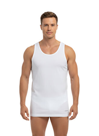 Erkek Atlet 2'li Paket Loose Fit 9225 - Beyaz