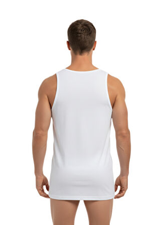 Erkek Atlet 2'li Paket Loose Fit 9225 - Beyaz