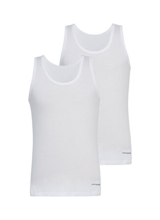 Erkek Atlet 2'li Paket Loose Fit 9225 - Beyaz