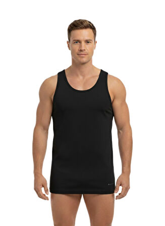 Blackspade Erkek Siyah Atlet 2'li Paket Loose Fit 9225