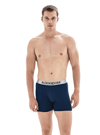 Blackspade Erkek Lacivert Boxer 3'lü Paket Modern Basics 9471