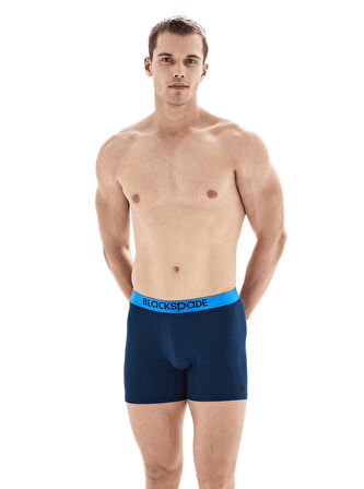 Blackspade Erkek Lacivert Boxer 3'lü Paket Modern Basics 9471