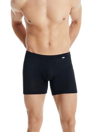 Erkek Modal Elastan Boxer Silver 9313 - Siyah