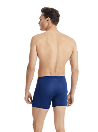 Erkek Modal Elastan Boxer Silver 9313 - Lacivert