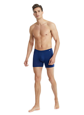 Erkek Modal Elastan Boxer Silver 9313 - Lacivert