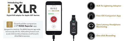 Rode i-XLR Digital XLR interface for iOS devices Dijital XLR dönüştürücü