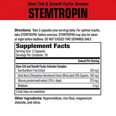 MuscleMeds Stemtropin Gh Booster Recovery Dopa mucuna 60 Capsul