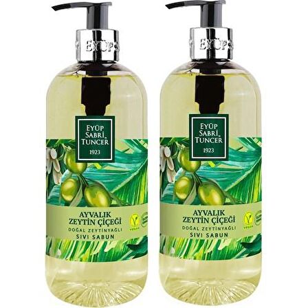 Eyüp Sabri Tuncer Ayvalık Zeytin Çiçeği Doğal Zeytinyağlı Sıvı Sabun 500 ml x 2 Adet