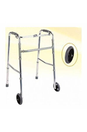 VİPSAĞLIK Tekerlekli Hareketli Walker Tekerli Wolker