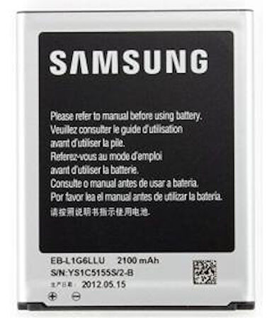 S3 / I9060 Samsung Batarya Pil 2100 mAh EB-L1G6LLU