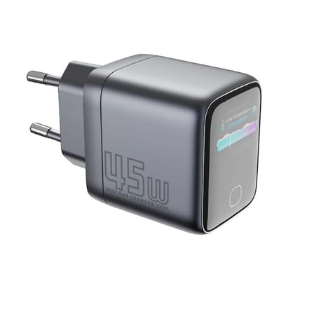 Gan Power GN-01 45W GaN Hızlı Şarj Cihazı + 60W Hızlı Şarj Kablosu Hediyeli - TFT Akıllı Renkli Ekran, Yapay Zeka Sıcaklık Kontrollü