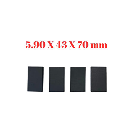 Bartech Kuru Süt Sağım Makinesi Fiber Kömür Paleti 5.90*43*70 Mm (4 Adet)